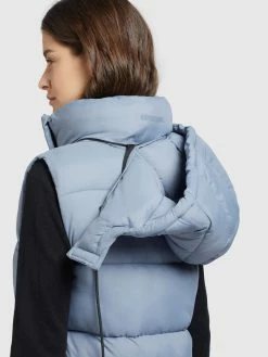 Khujo Bodywarmers Bodywarmer Eden Dames Lichtblauw -Exporteren Kleding Pracht Winkel 4d4f133dc85354adb67f09cde604279b