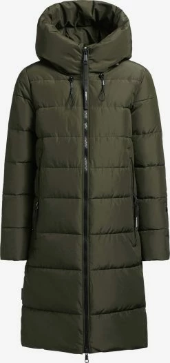 Khujo Wintermantels Wintermantel JILIAS3 Dames Donkergroen