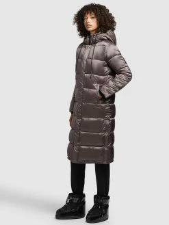 Khujo Wintermantels Wintermantel Julina Dames Taupe -Exporteren Kleding Pracht Winkel 51b60a20849b2a2cf2e61edb332f7008