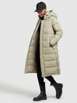 Khujo Wintermantels Wintermantel Corinna Dames Mintgroen -Exporteren Kleding Pracht Winkel 5204ce8706b232f4c34612a6c4726da8