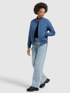 Khujo Tussenjassen Tussenjas MONZA Dames Blauw -Exporteren Kleding Pracht Winkel 55a54ad1900ce5da675e915b60f8182d