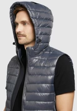 Khujo Wemo Shiny - Bodywarmer - Grau -Exporteren Kleding Pracht Winkel 55ba60a37c0b448e88b06e840e35e663