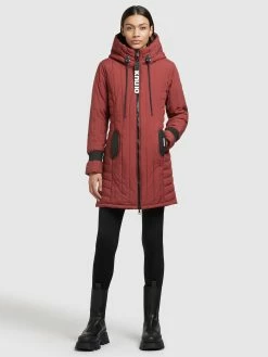 Khujo Winterjassen Winterjas Jerry Dames Roestrood -Exporteren Kleding Pracht Winkel 56a9b43990168a54b497a55032a2bf3d