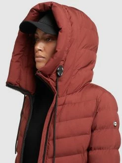 Khujo Wintermantels Wintermantel Ingram Dames Roestrood -Exporteren Kleding Pracht Winkel 579ed419dbb82f9719f314e86fc0bb45