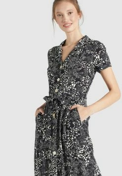 Khujo Blousejurken Blousejurk Goya Dames Zwart -Exporteren Kleding Pracht Winkel 588863fa0c2667147189b00e4d023b63