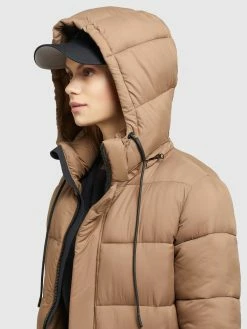 Khujo Wintermantels Wintermantel Julina Dames Lichtbruin -Exporteren Kleding Pracht Winkel 58b447d52e7107712098cd6f3432f7b3