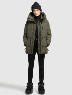 Khujo Winterjassen Winterjas Leviani Dames Donkergroen -Exporteren Kleding Pracht Winkel 598c657f896ca3d3011c1d1cee896255