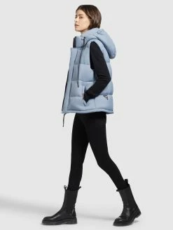 Khujo Bodywarmers Bodywarmer Eden Dames Lichtblauw -Exporteren Kleding Pracht Winkel 5ab921c5a9167404599baf392faf9497