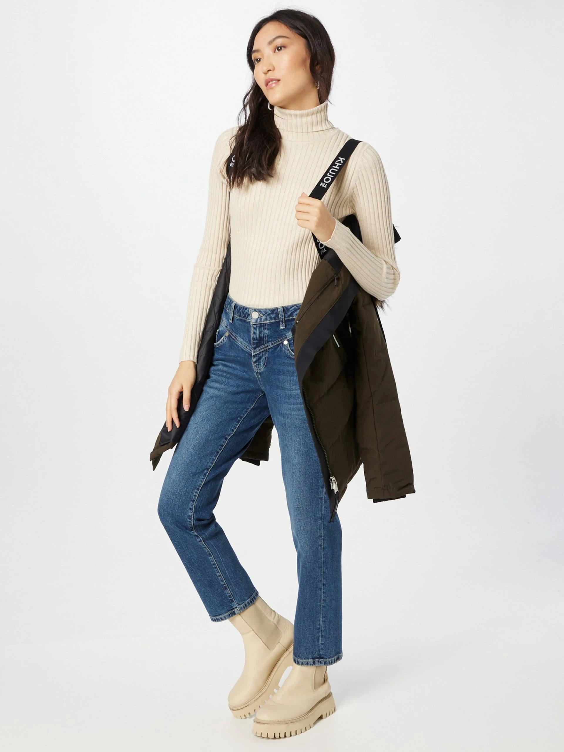 Khujo Wintermantels Wintermantel Cloren Dames Olijfgroen 7 Khujo Wintermantels Wintermantel Cloren Dames Olijfgroen - Afbeelding 5