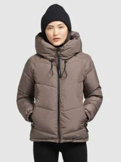 Khujo Winterjassen Winterjas Esila Dames Mokka -Exporteren Kleding Pracht Winkel 5b83c218be28d873a0dd95509516785e
