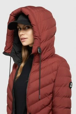 Khujo Tussenjassen Tussenjas Noomi Dames Roestrood -Exporteren Kleding Pracht Winkel 5bc37af69bd7de568d9100f45cdf39f6