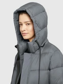 Khujo Wintermantels Wintermantel Julina Dames Donkergrijs -Exporteren Kleding Pracht Winkel 5c8345a2cb467b3ff4d3ae589615f7cf