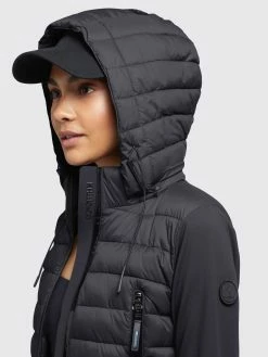 Khujo Tussenjassen Tussenjas Dalis Matt Dames Zwart -Exporteren Kleding Pracht Winkel 5df6cffc63b81bc1c7fc292d393977fd