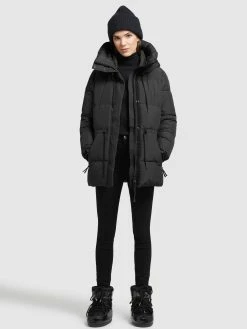 Khujo Winterjassen Winterjas Leviani Dames Zwart -Exporteren Kleding Pracht Winkel 5f08c1ca4a5d1b18142ee375cec010c4