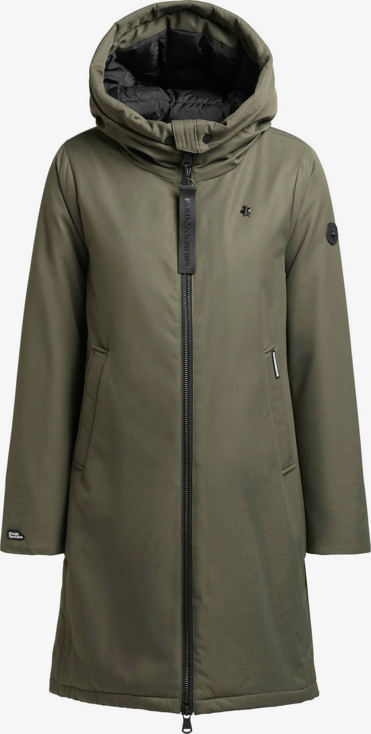 Khujo Tussenmantels Tussenmantel LISAD Dames Kaki 3 Khujo Tussenmantels Tussenmantel LISAD Dames Kaki