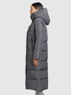 Khujo Wintermantels Wintermantel Soulani Dames Stone Grey -Exporteren Kleding Pracht Winkel 61eeb153ec8b1d827ef935abf5be434e