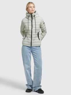 Khujo Tussenjassen Tussenjas LOVINA4 Dames Groen -Exporteren Kleding Pracht Winkel 635034d8ca2015217bc022685409ce07