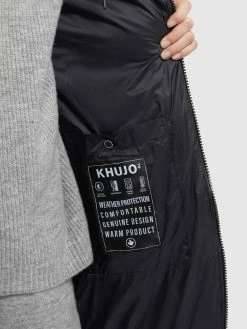 Khujo Wintermantels Wintermantel TUULA Dames Zwart -Exporteren Kleding Pracht Winkel 63849631cb5861192e88bd2a49f2cd32