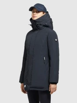 Khujo Winterjassen Winterjas Kanda 2 Dames Navy -Exporteren Kleding Pracht Winkel 666522f8d8e0ed5a461054ee70a62986