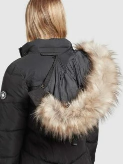 Khujo Winterjassen Winterjas Winsen Dames Zwart -Exporteren Kleding Pracht Winkel 6a1ac2cda2385aa0d36fe41741bfc102