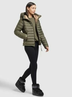 Khujo Winterjassen Winterjas Lovina Shine Dames Kaki -Exporteren Kleding Pracht Winkel 6ad37bc5a05c6b77fd0fc8b83d77b57c