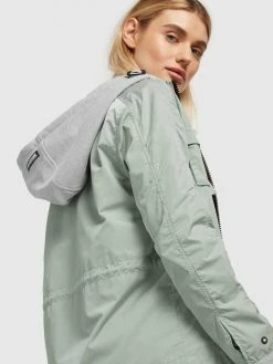 Khujo Tussenjassen Tussenjas FLAMES Dames Pastelgroen -Exporteren Kleding Pracht Winkel 6b10ea9e49db3f9b9701f4685c129269