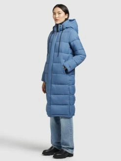 Khujo Wintermantels Wintermantel Julina Dames Blauw -Exporteren Kleding Pracht Winkel 6b8695b924672ba0079afa7e1da01f63