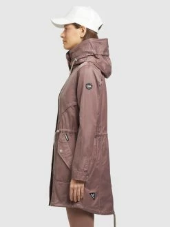 Khujo Parkas Tussenparka ONDA2 Dames Bruin -Exporteren Kleding Pracht Winkel 6e2570ac841c6ec427477a06402e9429
