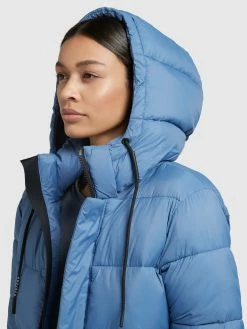Khujo Winterjassen Winterjas Evona Dames Hemelsblauw -Exporteren Kleding Pracht Winkel 6e423ce4d4ba15a206996a44feb6b528