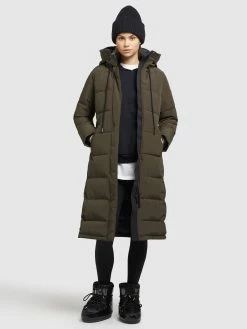 Khujo Wintermantels Wintermantel Rugg Dames Olijfgroen -Exporteren Kleding Pracht Winkel 6fd9ef1b5c1b23ba6a1a514526228705
