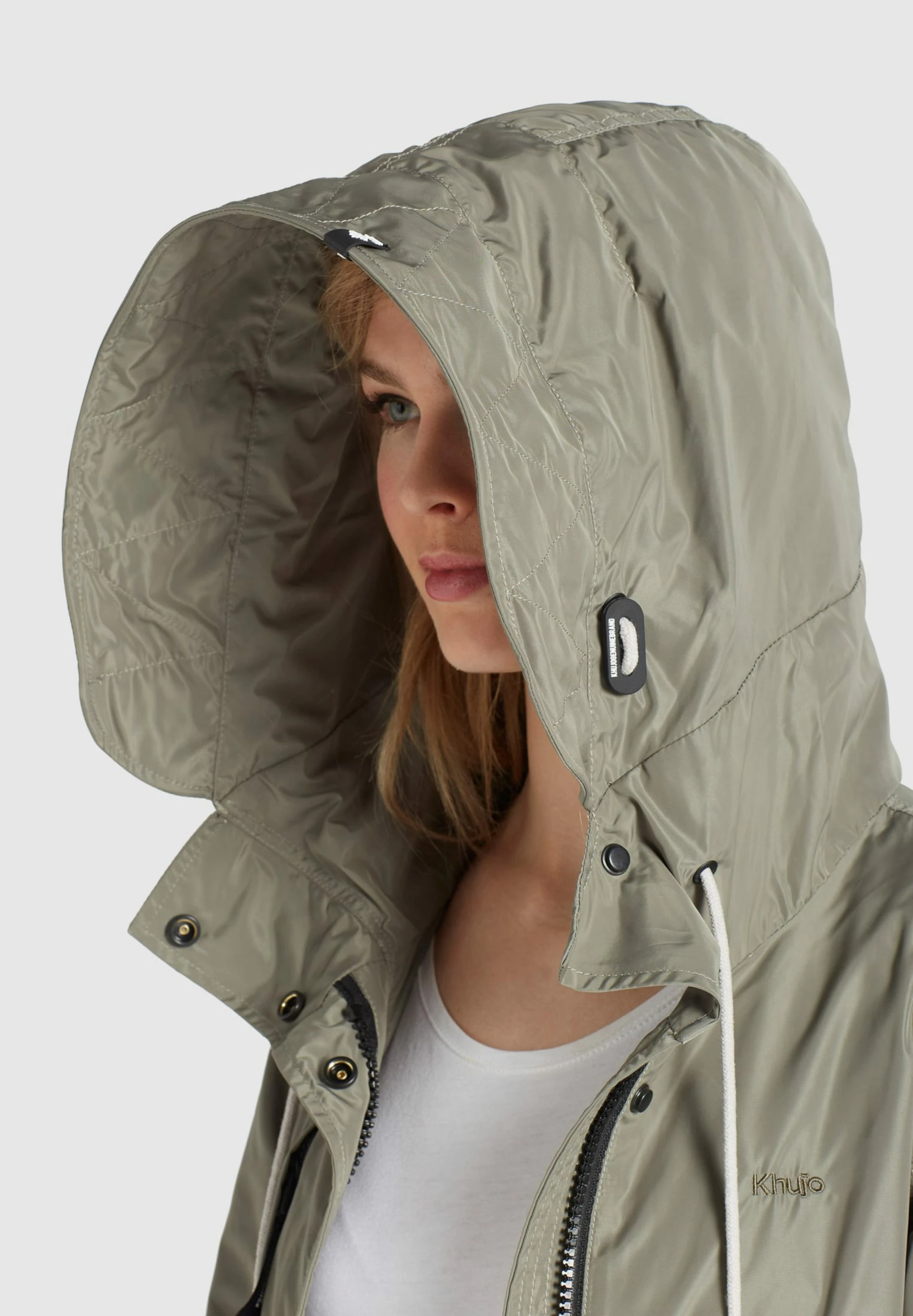 Khujo Parkas Tussenparka CATHARINA Dames Kaki 9 Khujo Parkas Tussenparka CATHARINA Dames Kaki - Afbeelding 7