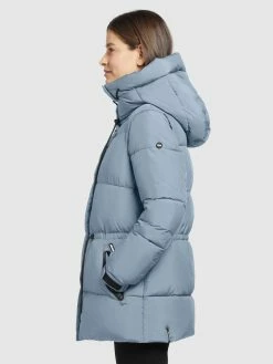 Khujo Winterjassen Winterjas Leviani2 Dames Duifblauw -Exporteren Kleding Pracht Winkel 786a0281db16b03d26f172df44ac2ac3