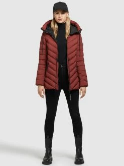 Khujo Tussenjassen Tussenjas Noomi Dames Roestrood -Exporteren Kleding Pracht Winkel 7904dfb1cce1a3c1b11cef8ba2011bd0