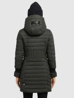 Khujo Wintermantels Wintermantel Nita Dames Kaki -Exporteren Kleding Pracht Winkel 7ca0cd4ba24908ed549154580d6265ff