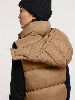 Khujo Bodywarmers Bodywarmer Eden Dames Lichtbruin -Exporteren Kleding Pracht Winkel 800065465832a66f8141de81cfd3453a