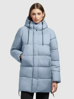 Khujo Winterjassen Winterjas Franee Dames Lichtblauw -Exporteren Kleding Pracht Winkel 827cec159e1ae627120b1a87f3537b8d