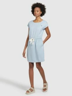 Khujo Zomerjurken Zomerjurk HEDIYE Dames Blauw -Exporteren Kleding Pracht Winkel 84a11f333c4ce57c6cc3bc0ce3e4a688