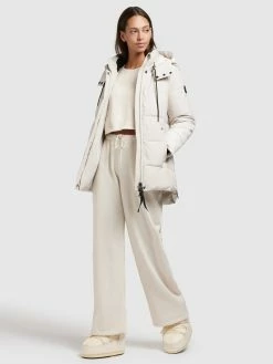 Khujo Winterjassen Winterjas Eunice Dames Offwhite -Exporteren Kleding Pracht Winkel 8550e07d09b651b1745d6f58434892a4