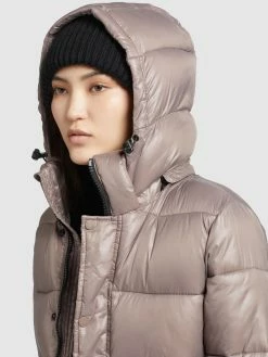 Khujo Winterjassen Winterjas Gerda Shiny Dames Beige -Exporteren Kleding Pracht Winkel 86f1630d904918f0c94f73808539c90b