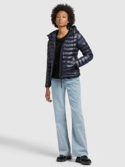 Khujo Tussenjassen Tussenjas Lovina Dames Donkerblauw -Exporteren Kleding Pracht Winkel 887f931ca41234e878c8ce515b76c3a2