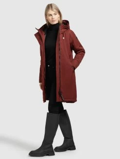Khujo Parkas Tussenparka Dames Roestrood -Exporteren Kleding Pracht Winkel 88c7a010b382917fe939d8c4a0207619