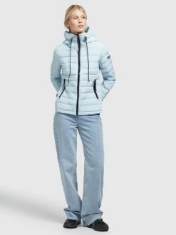 Khujo Tussenjassen Tussenjas LOVINA4 MATT Dames Lichtblauw -Exporteren Kleding Pracht Winkel 8b123605f7fde5bb3b0a807c5a464452