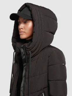 Khujo Wintermantels Wintermantel Ayleena Dames Zwart -Exporteren Kleding Pracht Winkel 8eeb525859603e5aef331184513747ba