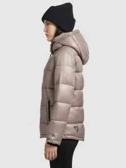 Khujo Winterjassen Winterjas Gerda Shiny Dames Beige -Exporteren Kleding Pracht Winkel 8f8f72135881c459ea4c83d0465bcc9a