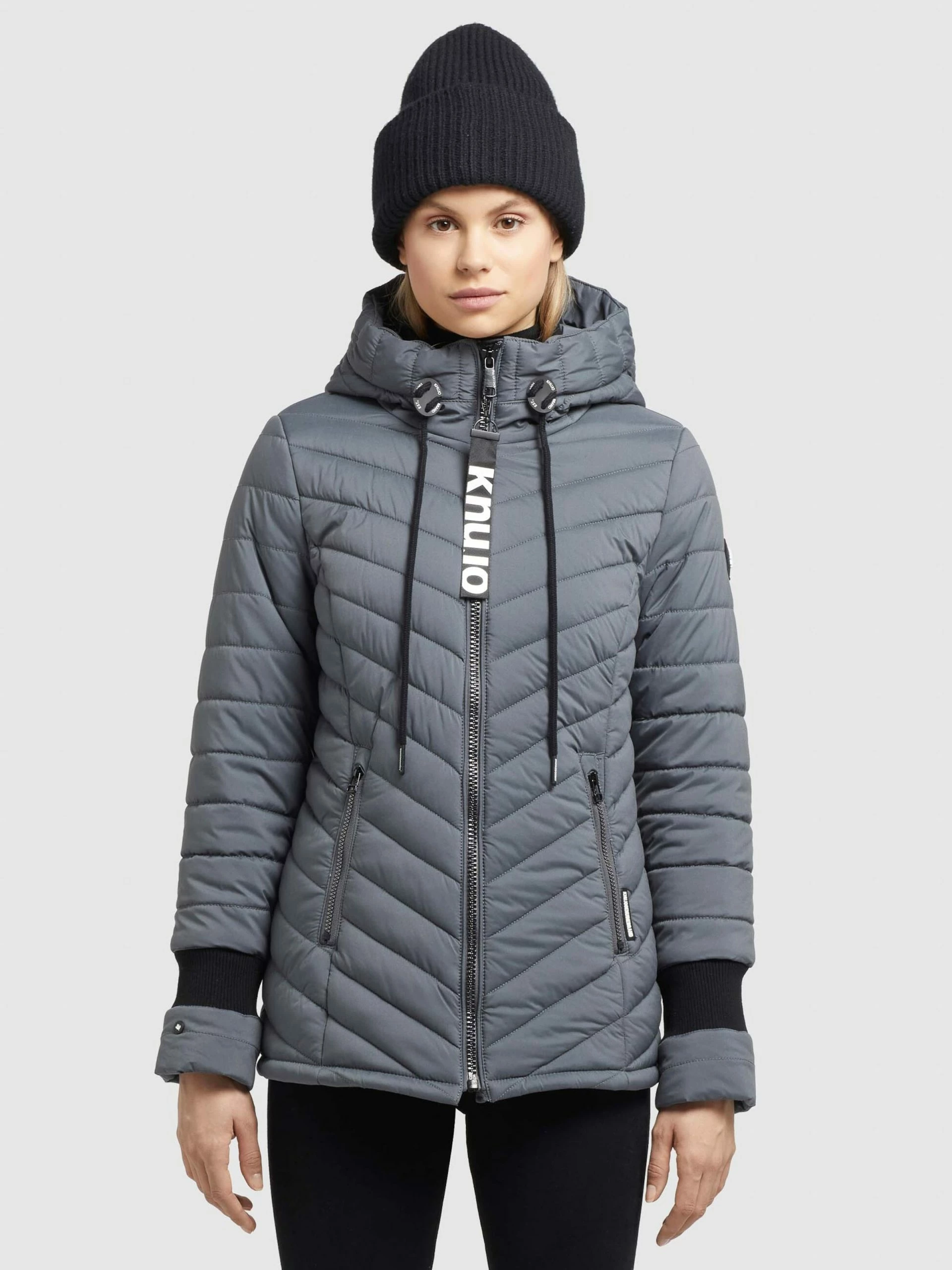 Khujo Winterjassen Winterjas Patt Dames Grijs 4 Khujo Winterjassen Winterjas Patt Dames Grijs - Afbeelding 2