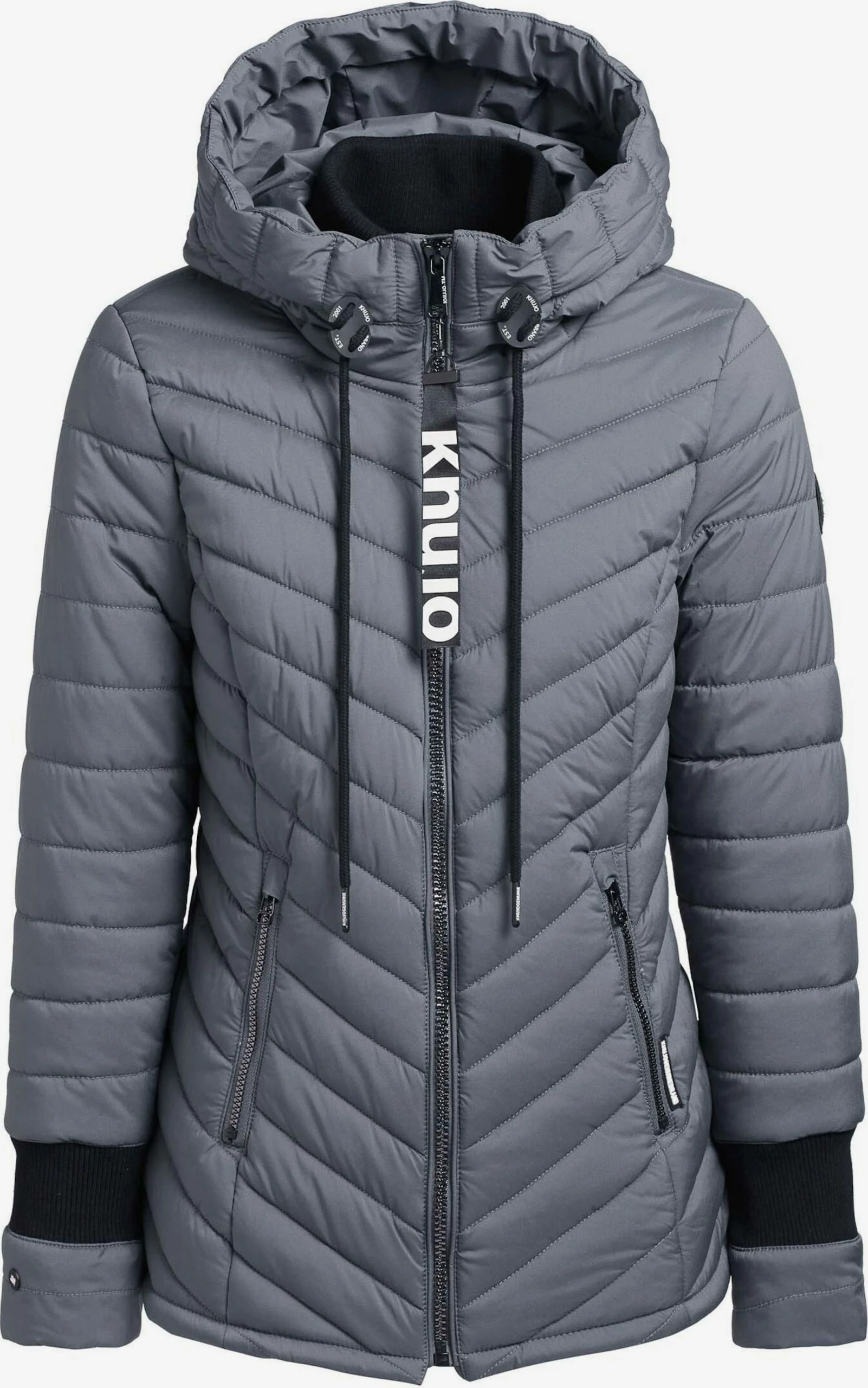 Khujo Winterjassen Winterjas Patt Dames Grijs 3 Khujo Winterjassen Winterjas Patt Dames Grijs