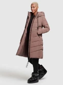 Khujo Wintermantels Wintermantel Ayleena Dames Chamois -Exporteren Kleding Pracht Winkel 94b7a1c3c76725a319b10568738db85e