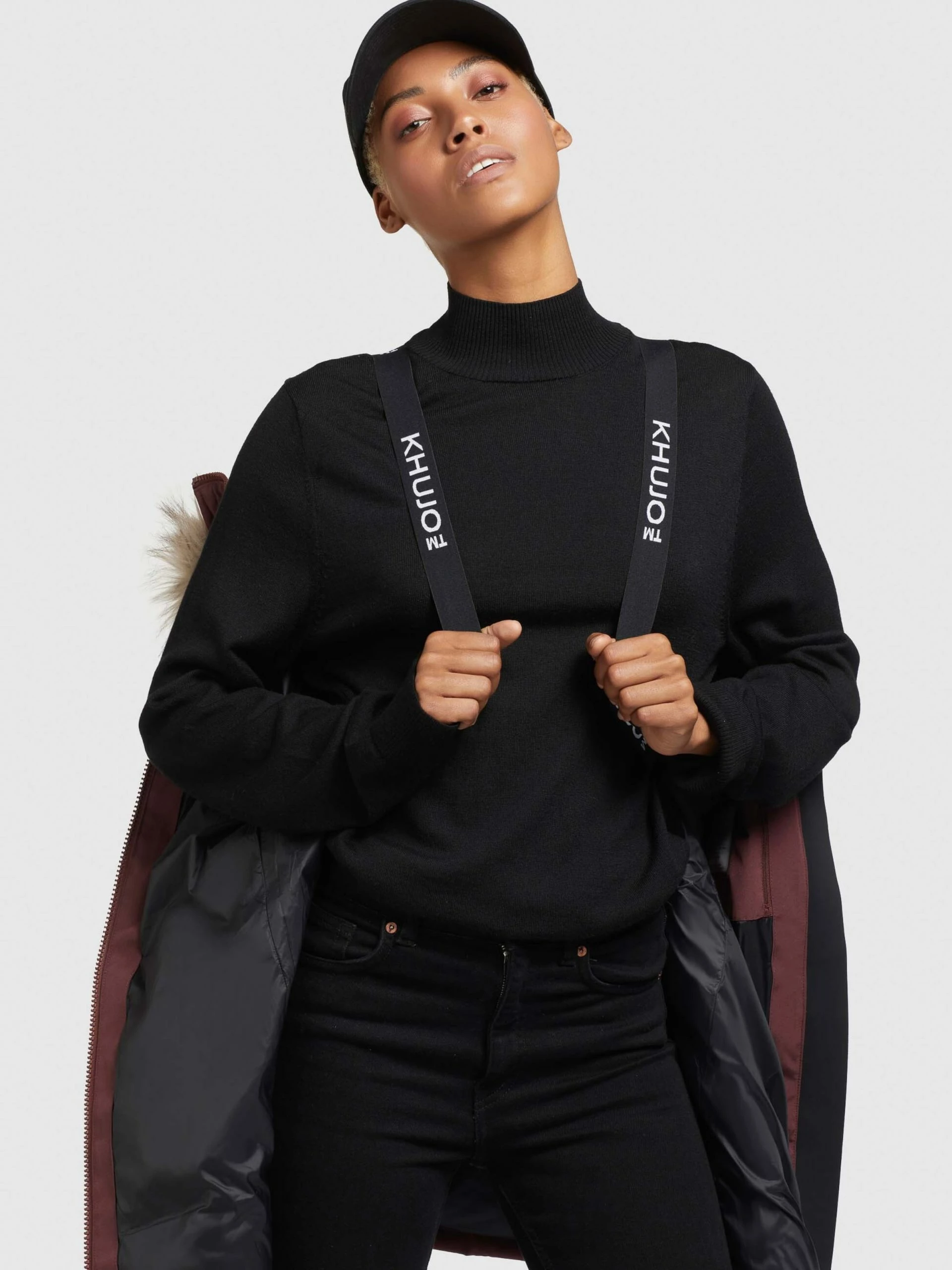 Khujo Wintermantels Wintermantel Cloren Dames Donkerrood 8 Khujo Wintermantels Wintermantel Cloren Dames Donkerrood - Afbeelding 6