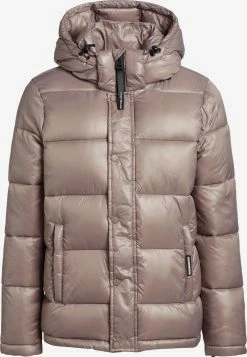 Khujo Winterjassen Winterjas Gerda Shiny Dames Beige