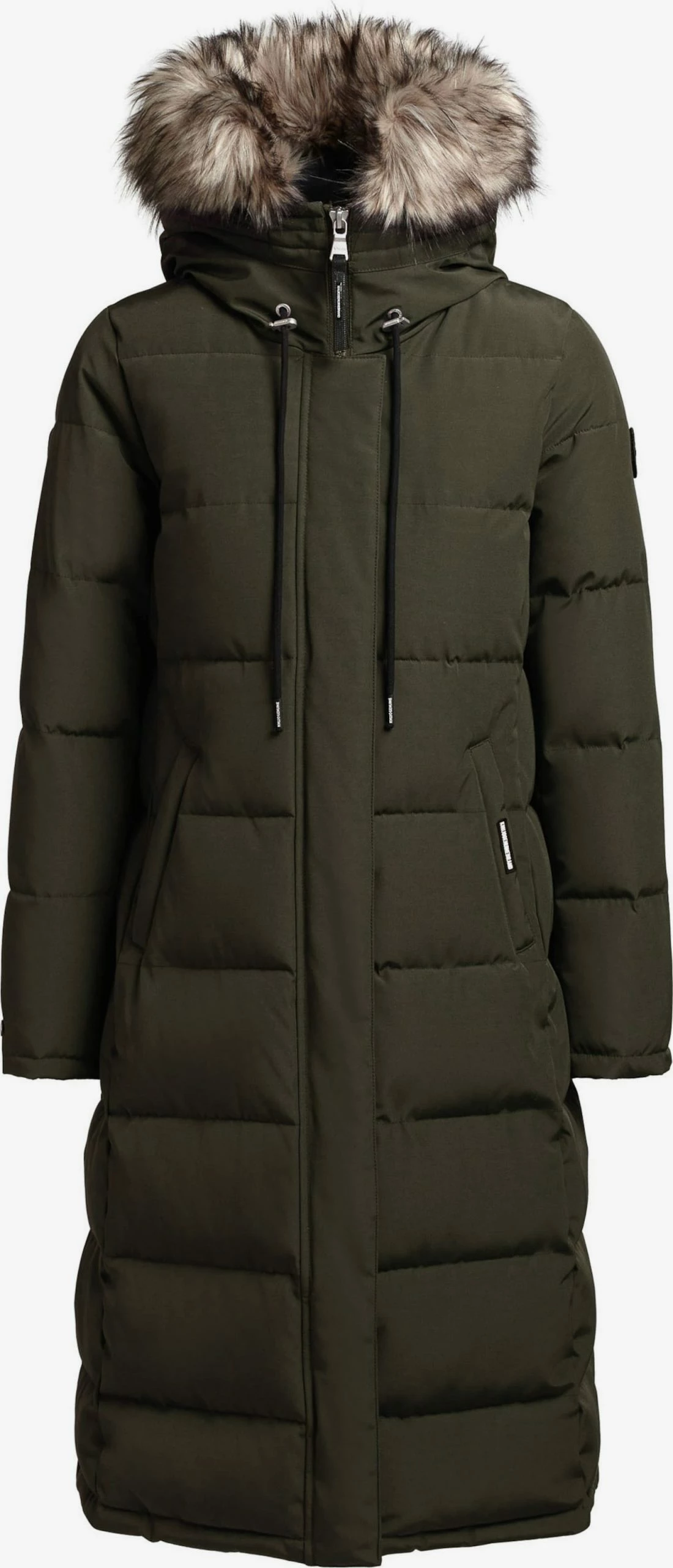 Khujo Wintermantels Wintermantel LOLL Dames Kaki 3 Khujo Wintermantels Wintermantel LOLL Dames Kaki